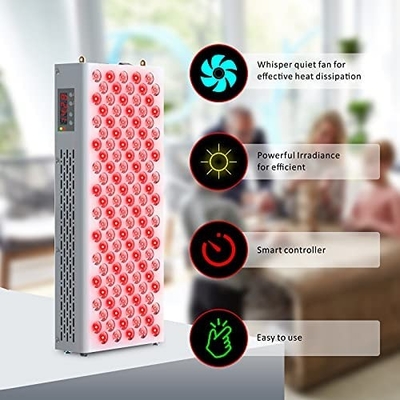 شراء 600W لوحات العلاج بالضوء الأحمر نصف الجسم 660nm أدى الأشعة تحت الحمراء التصنيع عبر الإنترنت