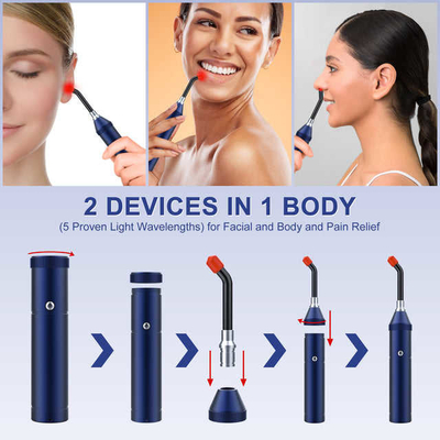 شراء 5 Wavelenghs الباردة قرحة العلاج بالضوء الأحمر الشعلة العلاج بالضوء الأحمر مصباح يدوي التصنيع عبر الإنترنت