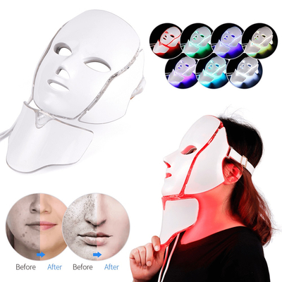 شراء تجديد الجلد 7 ألوان أجهزة تجميل الوجه قناع LED للوجه التصنيع عبر الإنترنت