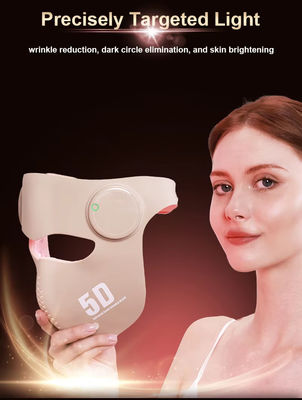 قناع للوجه ثلاثي الأبعاد مع 660nm 460nm 850nm 1064nm 288 LEDs ، 2 أوضاع ، علاج الضوء الأحمر والأزرق لإعادة تجديد الجلد ، مكافحة الشيخوخة ، الحد من حب الشباب والتجاعيد