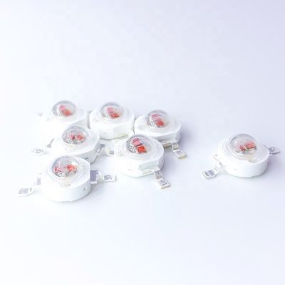 حبات مصباح LED 3 وات رقائق مزدوجة للعلاج بالضوء بالأشعة تحت الحمراء 620nm 630nm