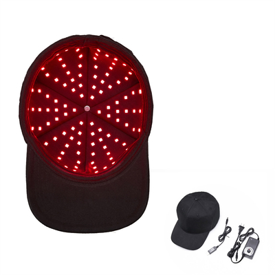 قبعة نمو الشعر LED المحمولة 0 UT خوذة العلاج بالضوء الأحمر القابلة للتعتيم